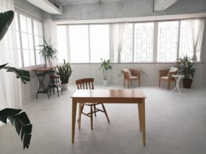 西、北二面彩光