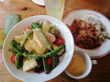 リゾットとサラダランチ
